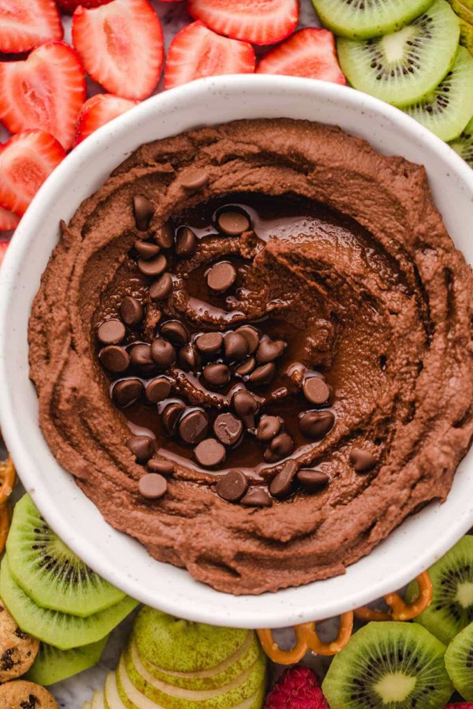 chocolate hummus: healthy snacks for toddlers