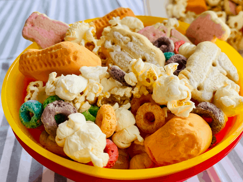 Dumbo themed snack mix